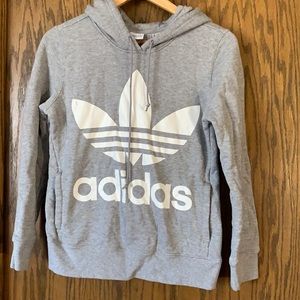 Adidas gray hooded sweatshirt‎